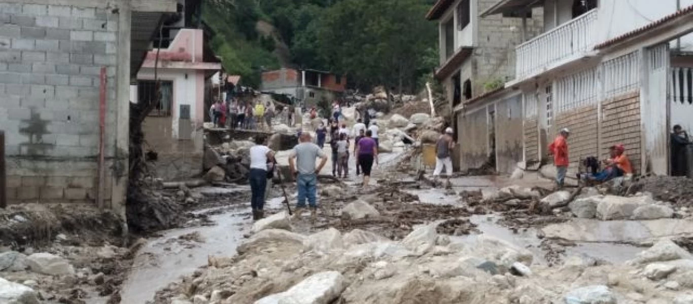 Βενεζουέλα: Τουλάχιστον 20 νεκροί και 17 αγνοούμενοι από τις φονικές πλημμύρες